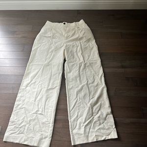 Menswear ladies wide leg trousers